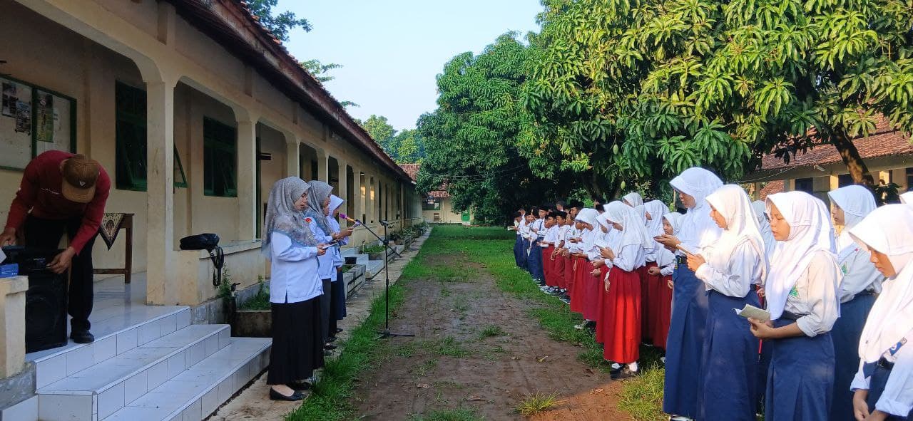 Kegiatan awal tahun pelajaran MTs Al-Hikmah Tangkil Kulon