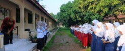 Kegiatan awal tahun pelajaran MTs Al-Hikmah Tangkil Kulon